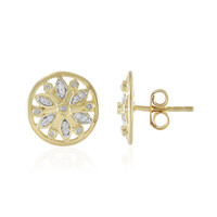 Orecchini in argento con Diamante I2 (I)