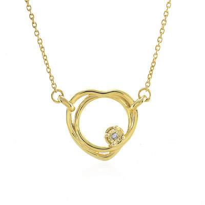 Collana in argento con Diamante I4 (J)