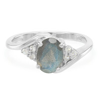 Anello in argento con Labradorite