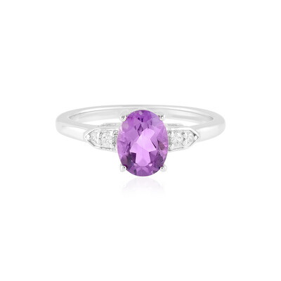 Anello in argento con Ametista Uruguay