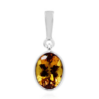 Ciondolo in argento con Scapolite Cognac