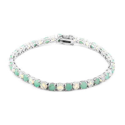 Bracciale in argento con Smeraldo Brasiliano