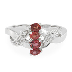 Anello in argento con Rubino Malawi