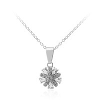 Collana in argento con Topazio Bianco