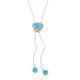 Collana in argento con Calcedonio Blu (Gems en Vogue)