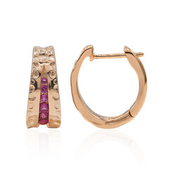 Orecchini in argento con Rodolite (TPC)