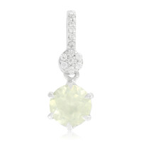 Ciondolo in argento con Prehnite