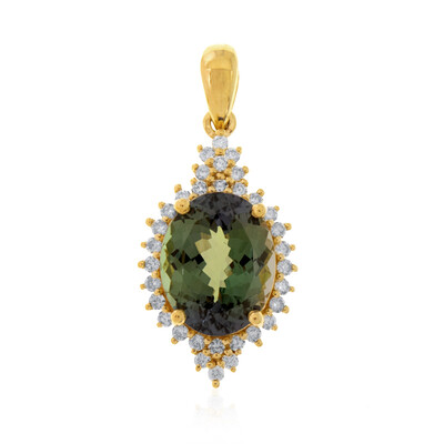 Ciondolo in oro con Tanzanite (non riscaldata)