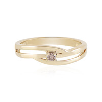Anello in oro con Diamante Cioccolato I1