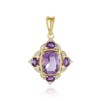 Ciondolo in argento con Ametista Rose de France