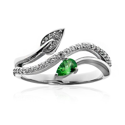 Anello in argento con Tsavorite