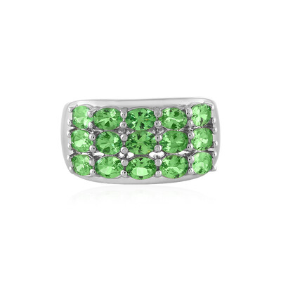 Anello in argento con Tsavorite