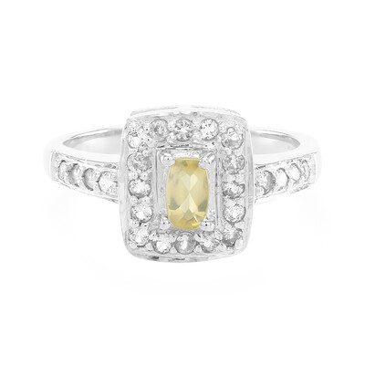Anello in argento con Pietra del Sole Lunare