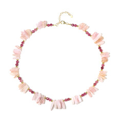 Collana in argento con Tormalina Rosa Nigeriana (Riya)