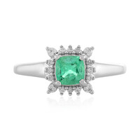 Anello in argento con Smeraldo Etiope