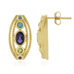 Orecchini in argento con Iolite