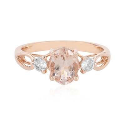 Anello in oro con Morganite del Madagascar