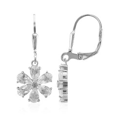 Orecchini in argento con Topazio Bianco