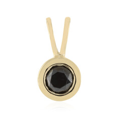 Ciondolo in oro con Diamante Nero