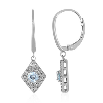 Orecchini in argento con Topazio Blu Cielo