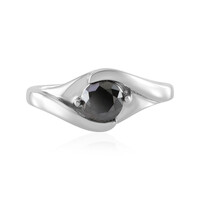 Anello in argento con Diamante Nero