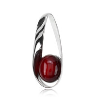Ciondolo in argento con Ambra Rossa Colombiana