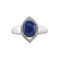 Anello in argento con Zaffiro Stellato Blu