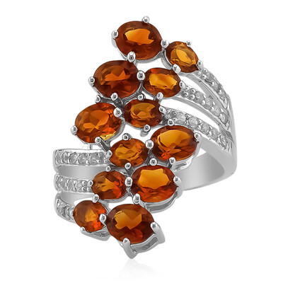 Anello in argento con Citrino Madeira