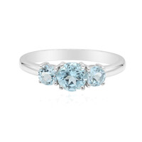 Anello in argento con Topazio Blu Cielo