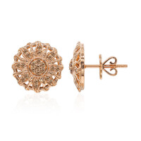 Orecchini in oro con Diamante Rose de France SI1 di Argyle