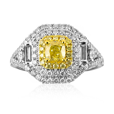 Anello in oro con Diamante Giallo SI2 (CIRARI)