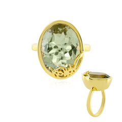 Anello in argento con Ametista Verde