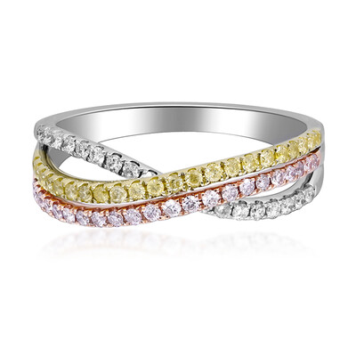 Anello in oro con Diamante Rosa I1 (CIRARI)