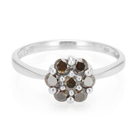 Anello placcato in platino con Diamante Fancy
