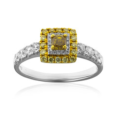 Anello in oro con Diamante Giallo SI2 (CIRARI)