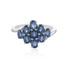 Anello in argento con Zaffiro Blu
