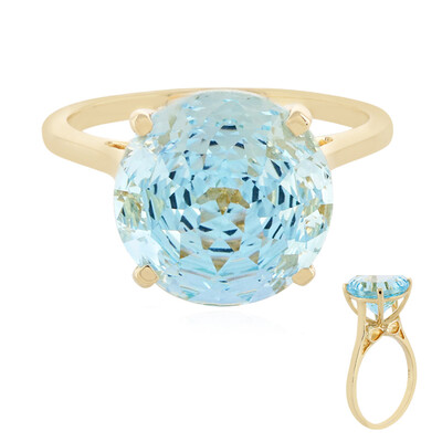 Anello in oro con Topazio Capri (PHANTASIA)