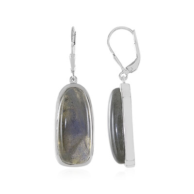 Orecchini in argento con Labradorite Blu Maniry (KM by Juwelo)
