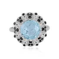 Anello in argento con Topazio Blu Cielo