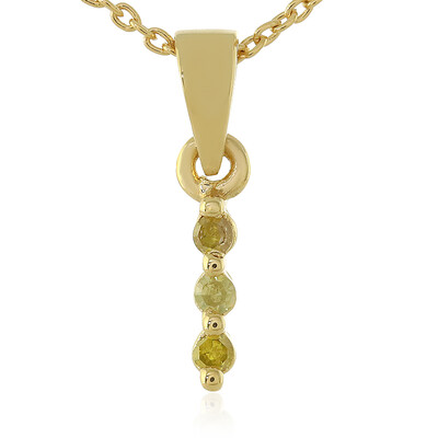 Collana in argento con Diamante Giallo I3
