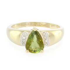 Anello da uomo in oro con Tormalina Cuprian