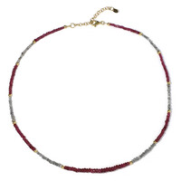 Collana in argento con Rubino del Madagascar