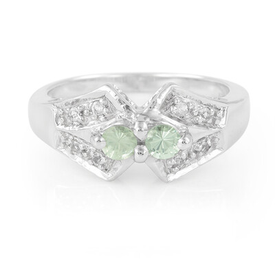 Anello in argento con Granato Menta Merelani