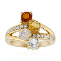 Anello in argento con Citrino Madeira