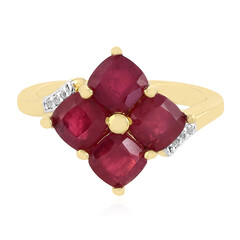 Anello in argento con Rubino del Madagascar