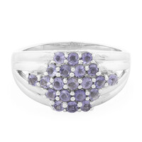Anello in argento con Iolite del Madagascar