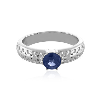 Anello in argento con Zaffiro Blu