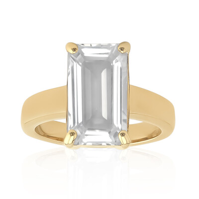 Anello in argento con Topazio Bianco