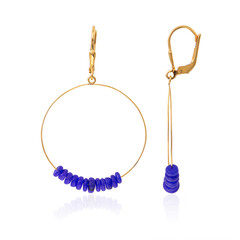 Orecchini in argento con Opale Blu dell'Etiopia (Maigold Kreativ)