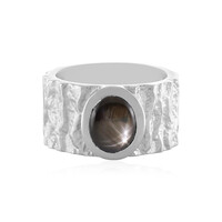 Anello in argento con Zaffiro Stellato Nero